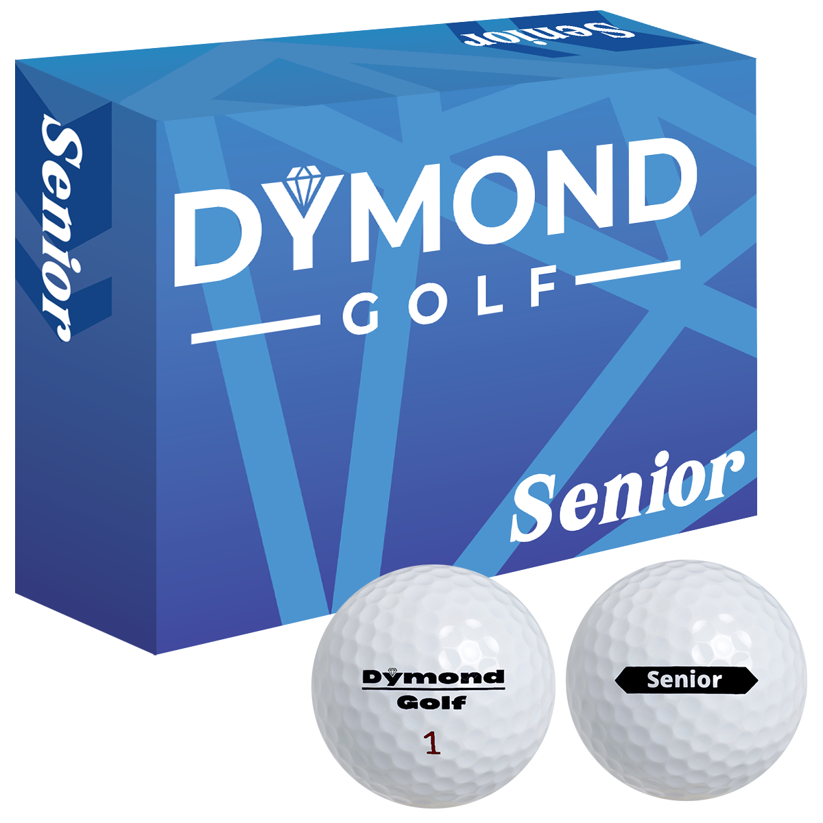 Dymond Golf Senior Golf balls - One Dozen (White)