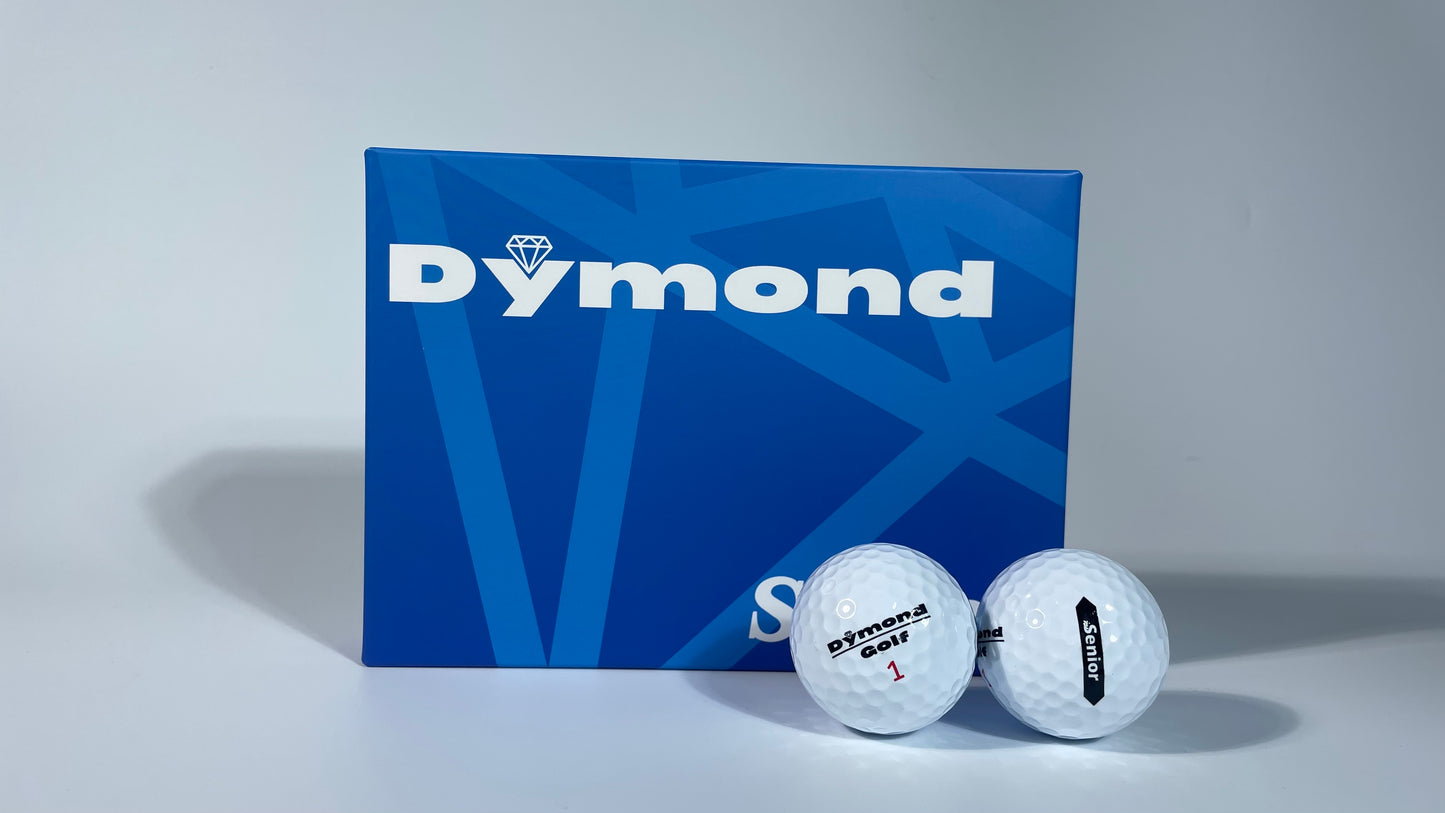 Dymond Golf Senior Golf balls - One Dozen (White)